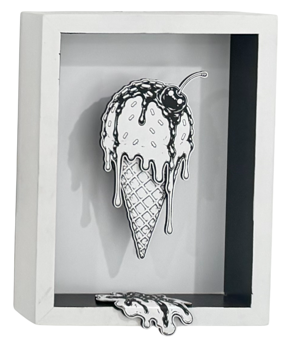 Framed Art - Ice Cream Cone