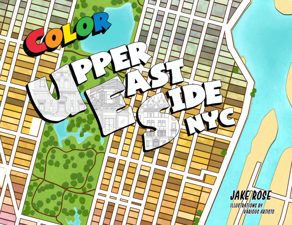 Color Upper East Side NYC coloring book