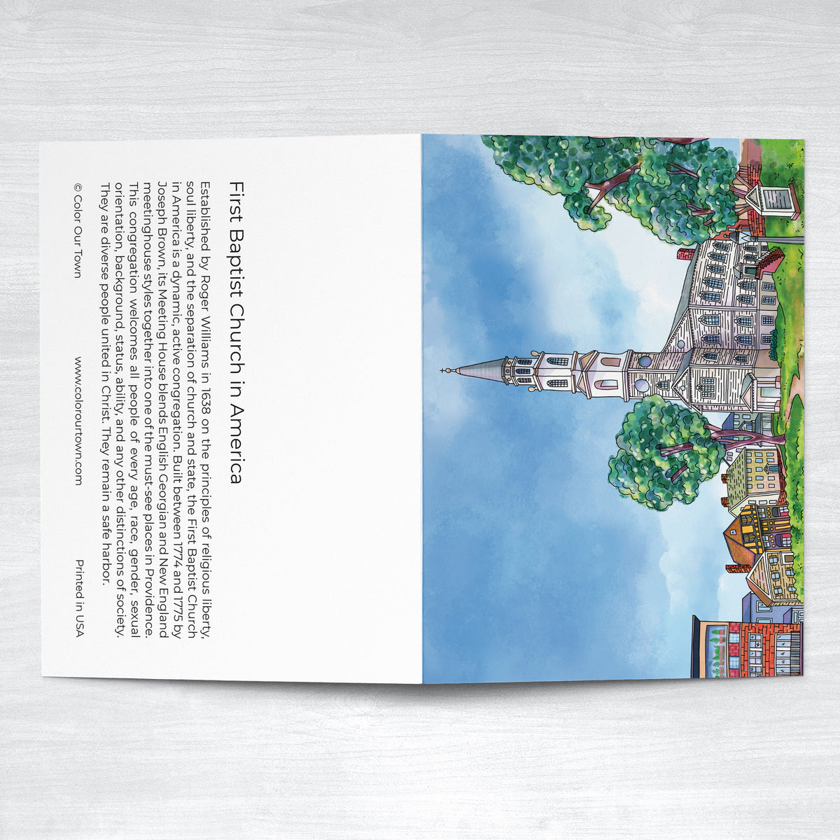 First Baptist Church in America Greeting Card