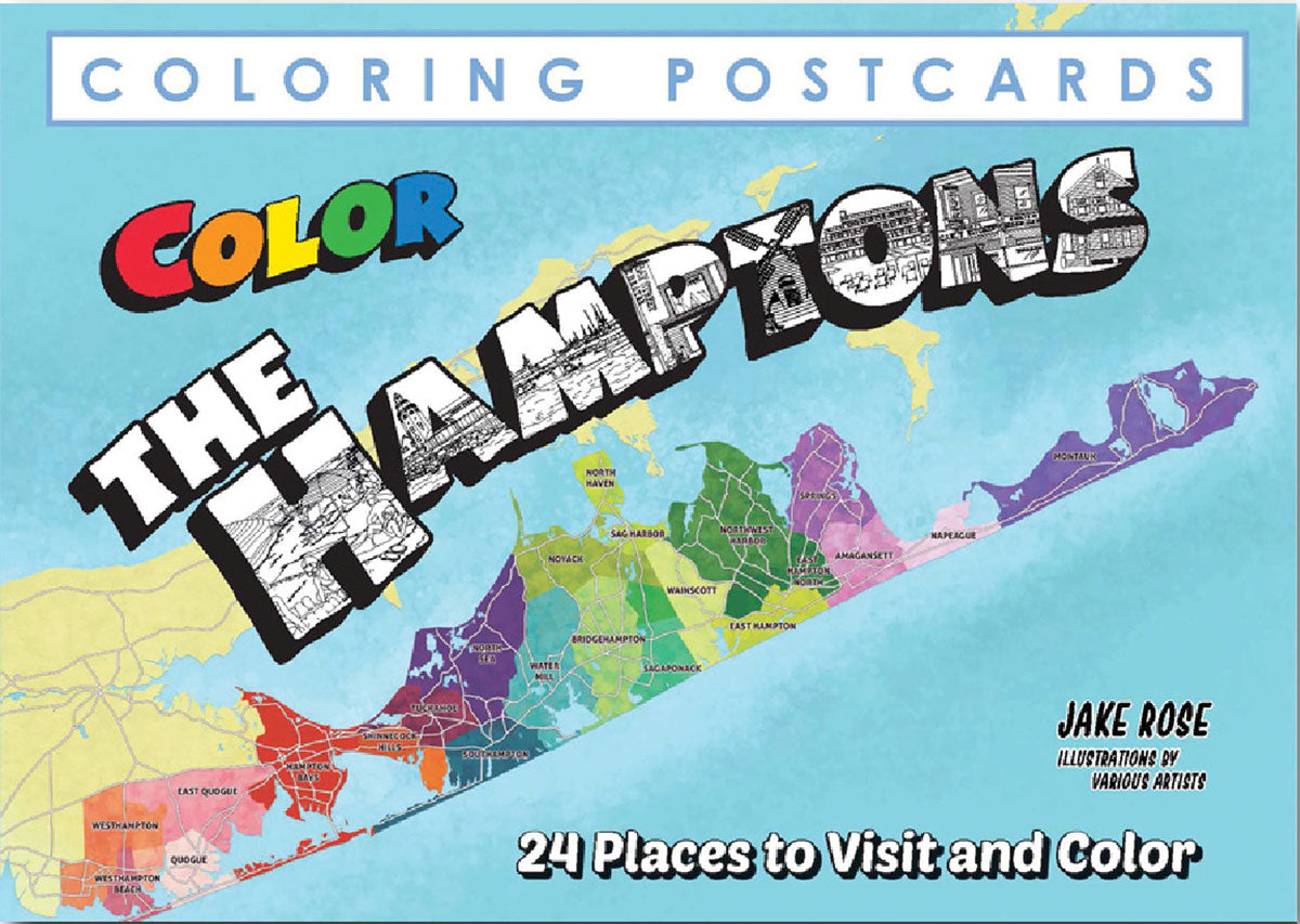Hamptons Coloring Postcards