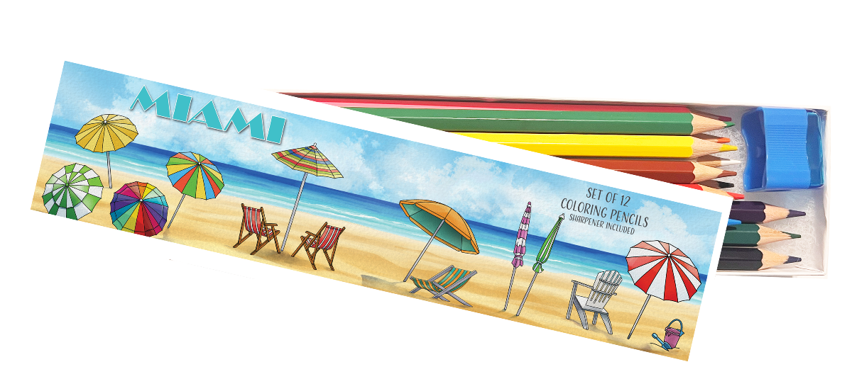Miami Coloring Pencil Set