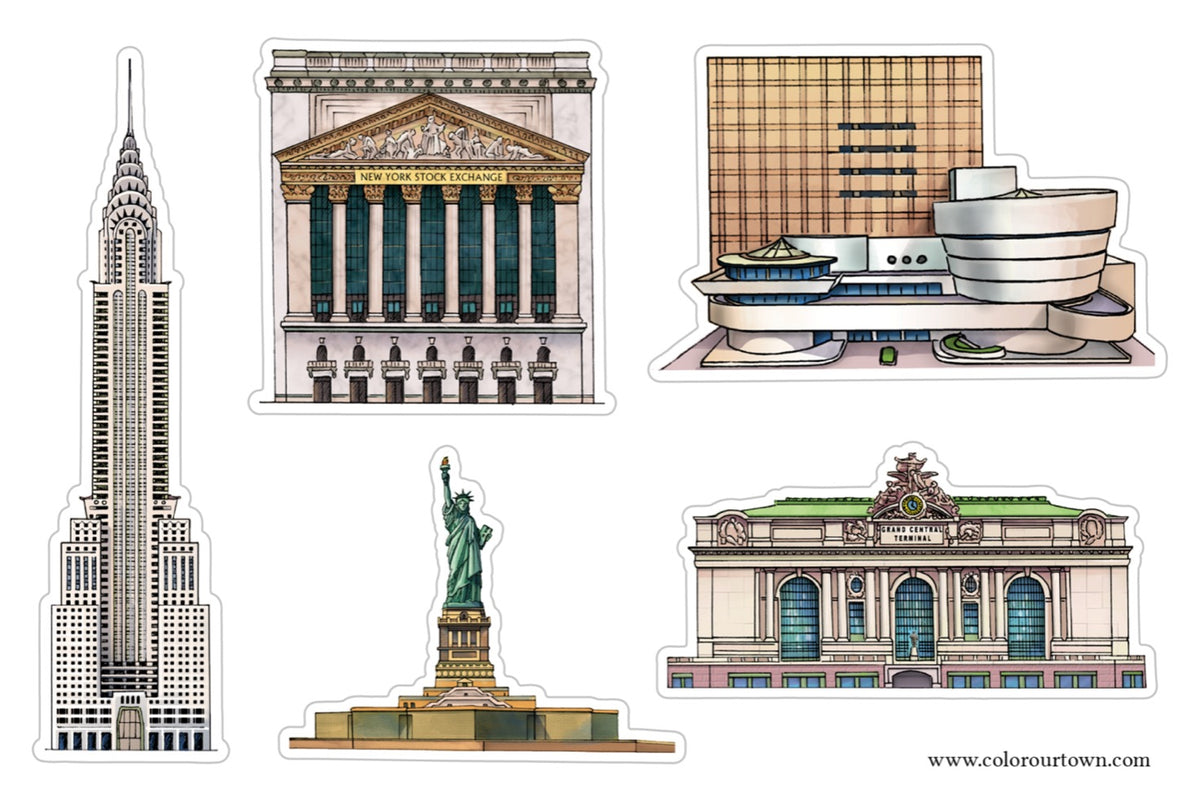 New York Sticker Sheet