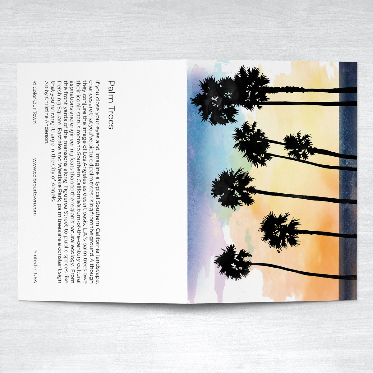 Palm Tree Greeting Card