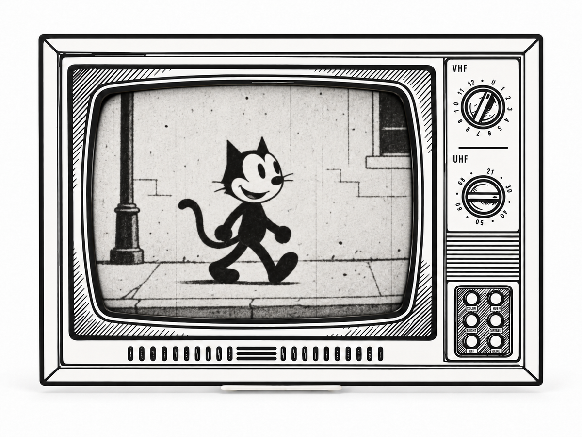2D TV Set — Retro iPad Display