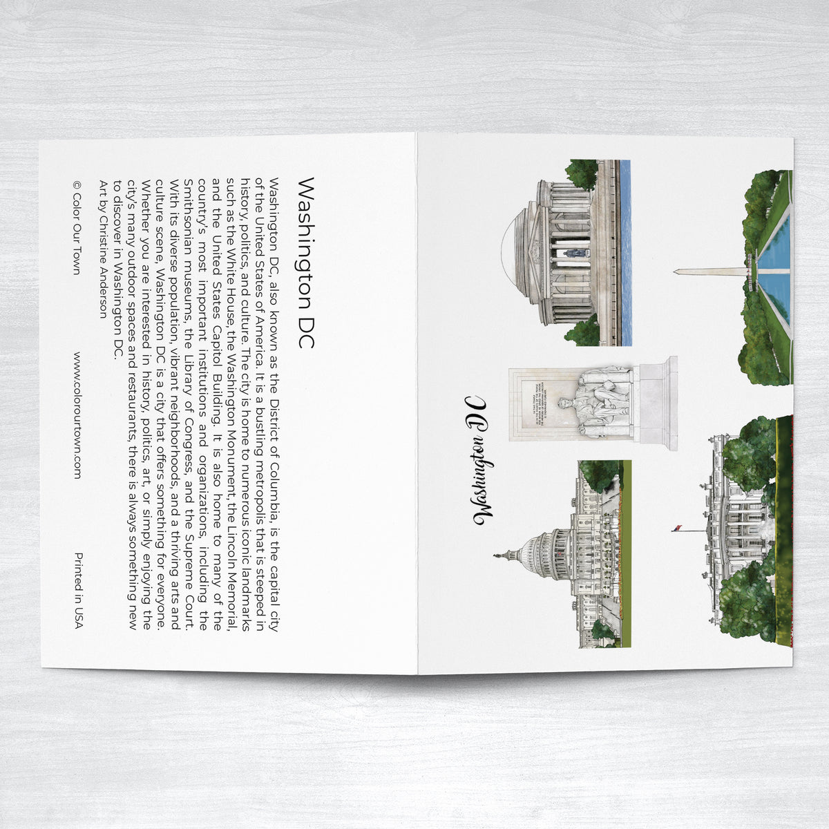Washington DC Greeting Card