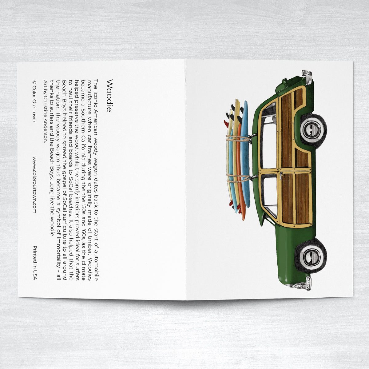 Woodie Greeting Card
