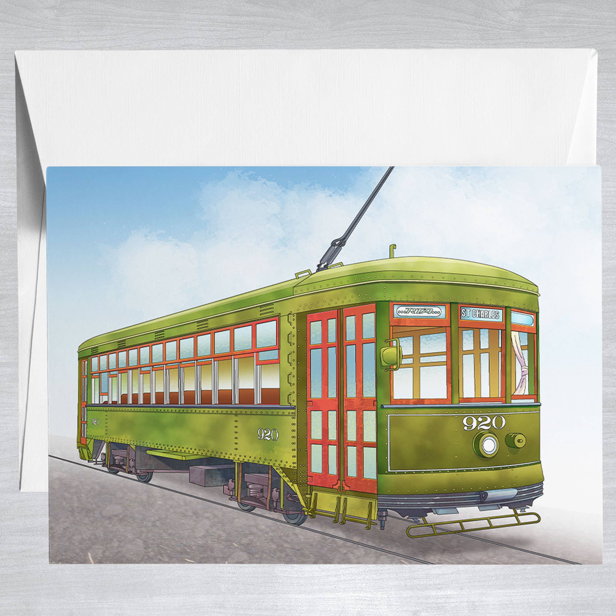 St. Charles Avenue Streetcar  Greeting Card