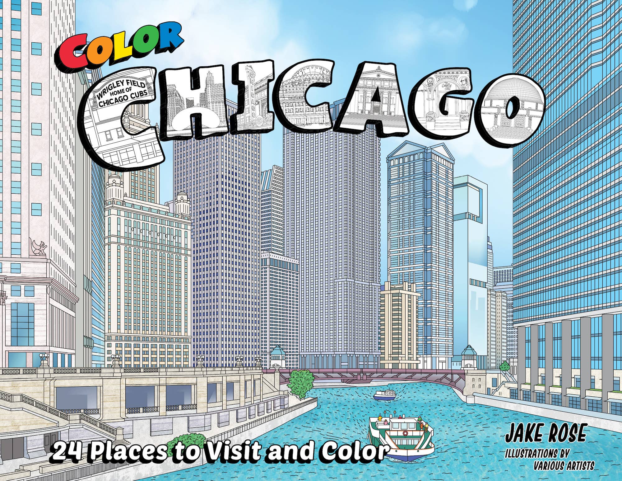 Color Chicago coloring book