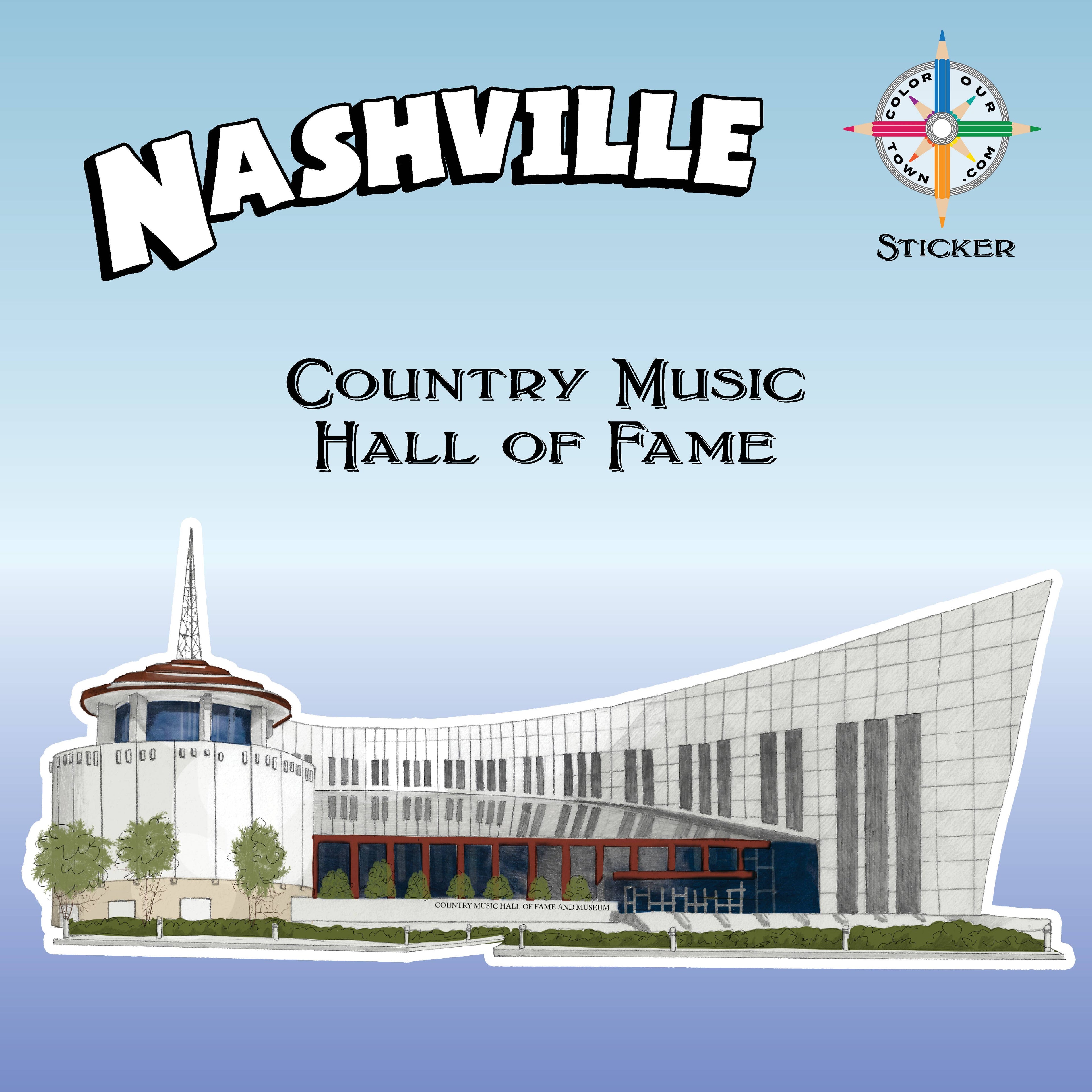 Country Music Hall of Fame  Sticker