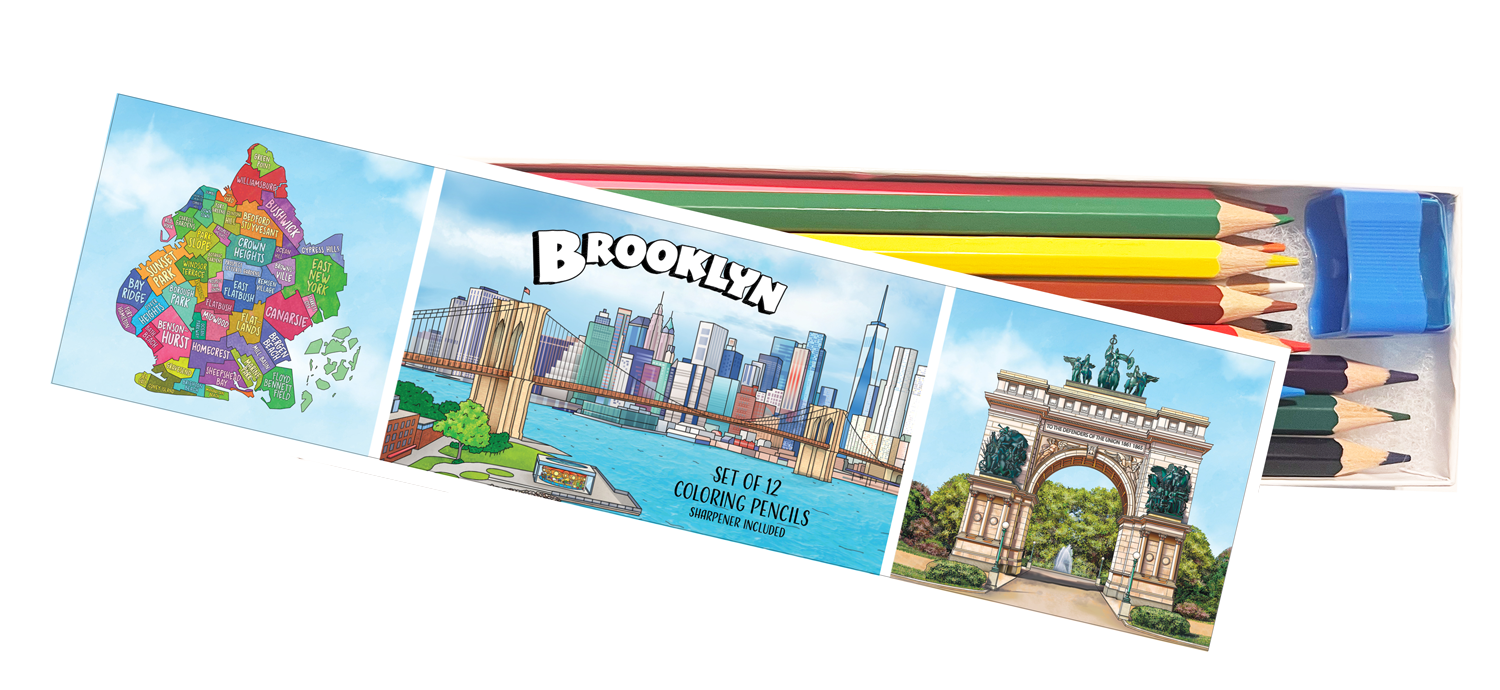 Brooklyn Coloring Pencil Box Set