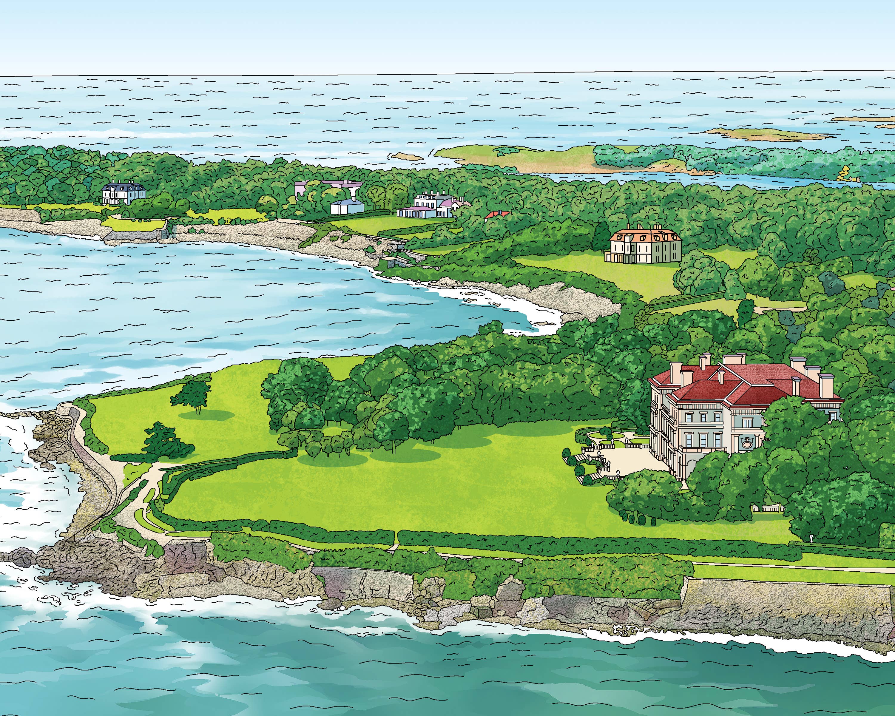 Cliff Walk  Art Print