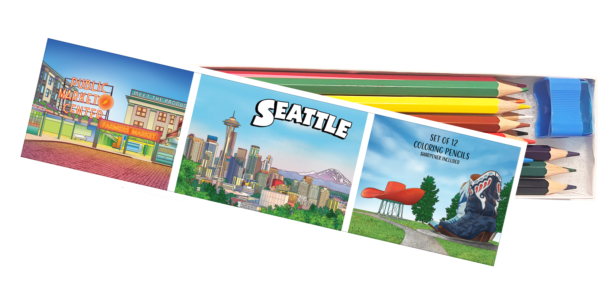 Seattle Coloring Pencil Set