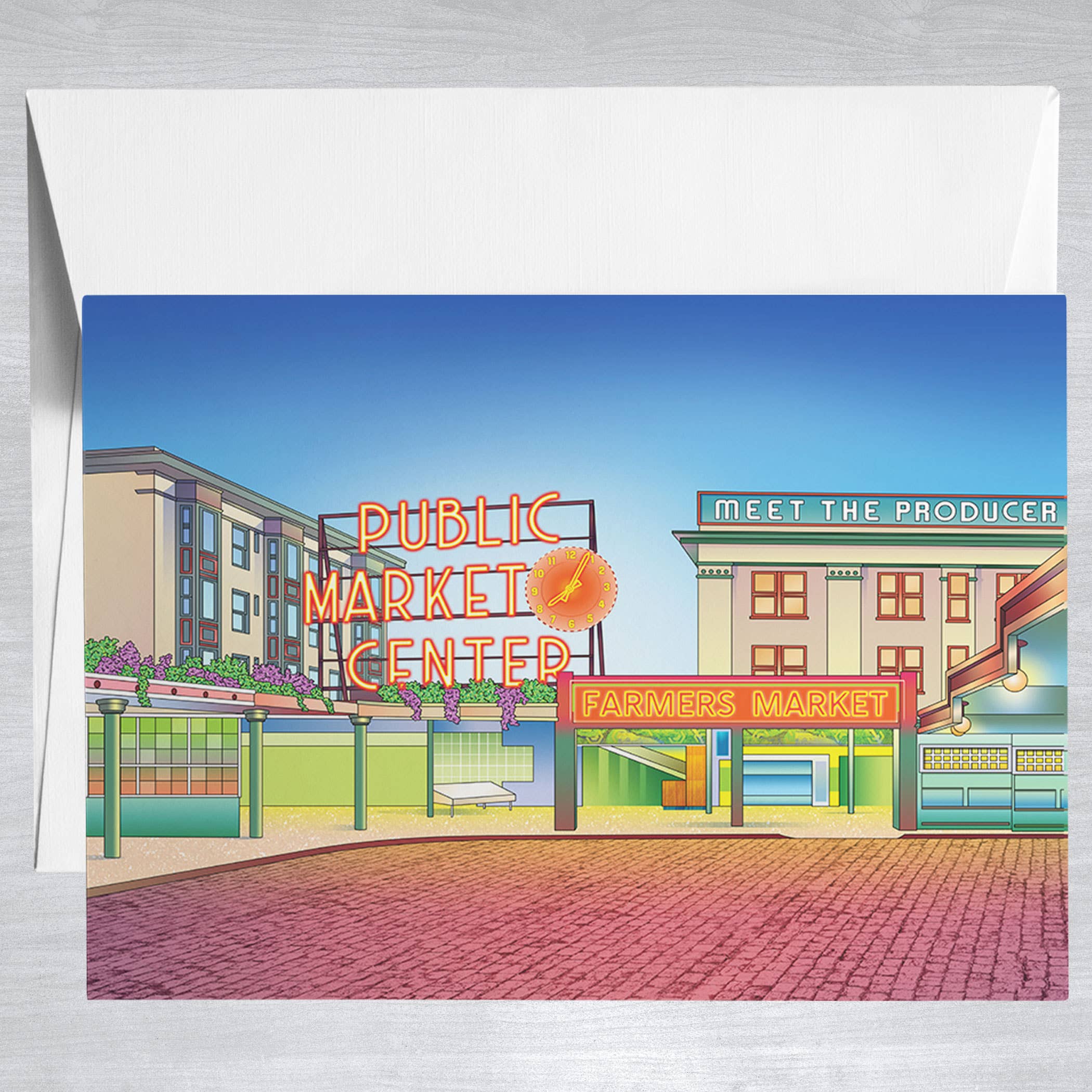 Pike Place Market  Greeting Card