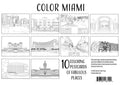 Miami Coloring Postcards