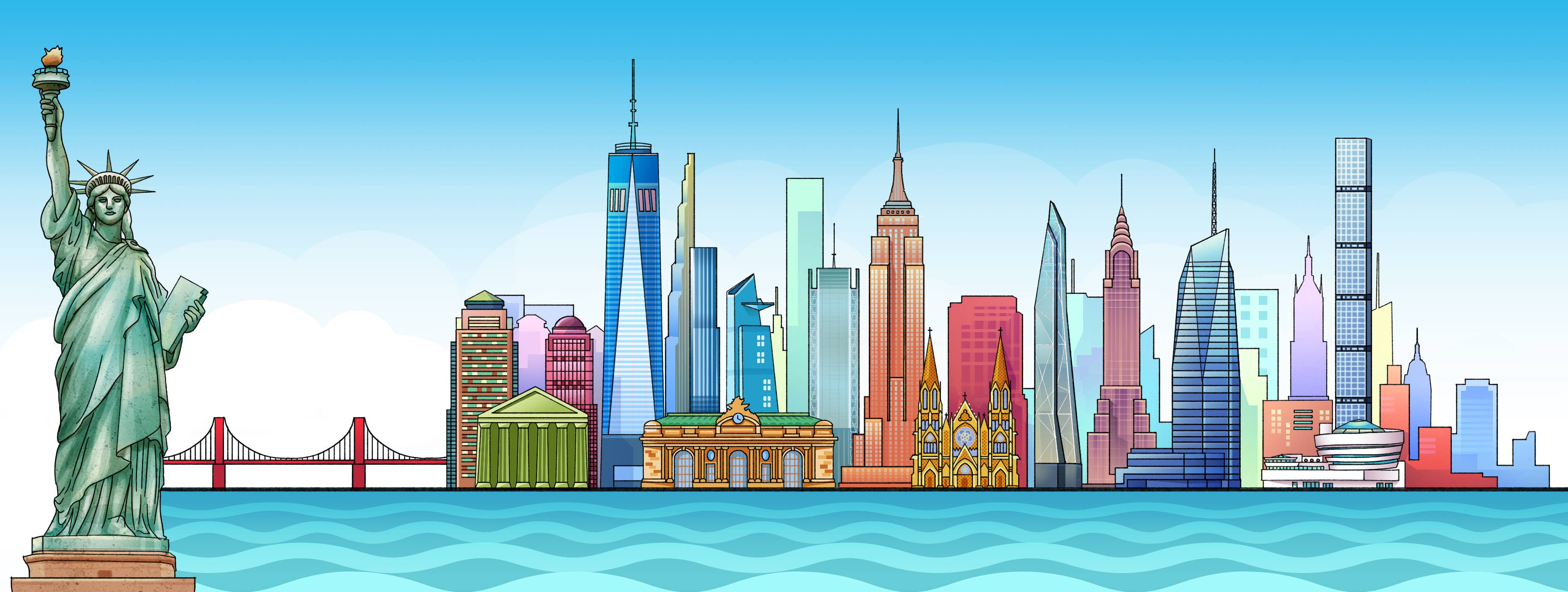 New York Skyline  Sticker