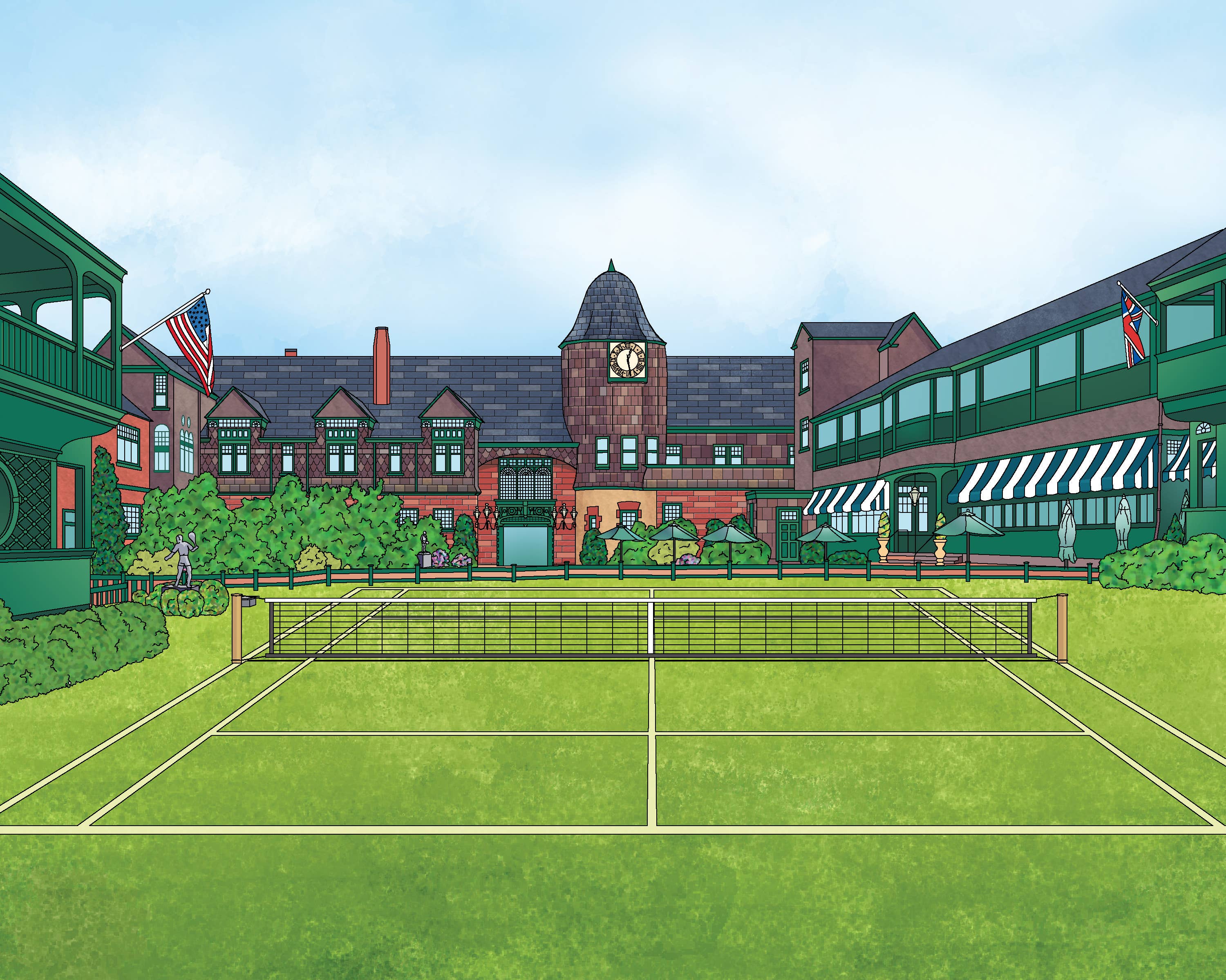 International Tennis Hall of Fame  Art Print