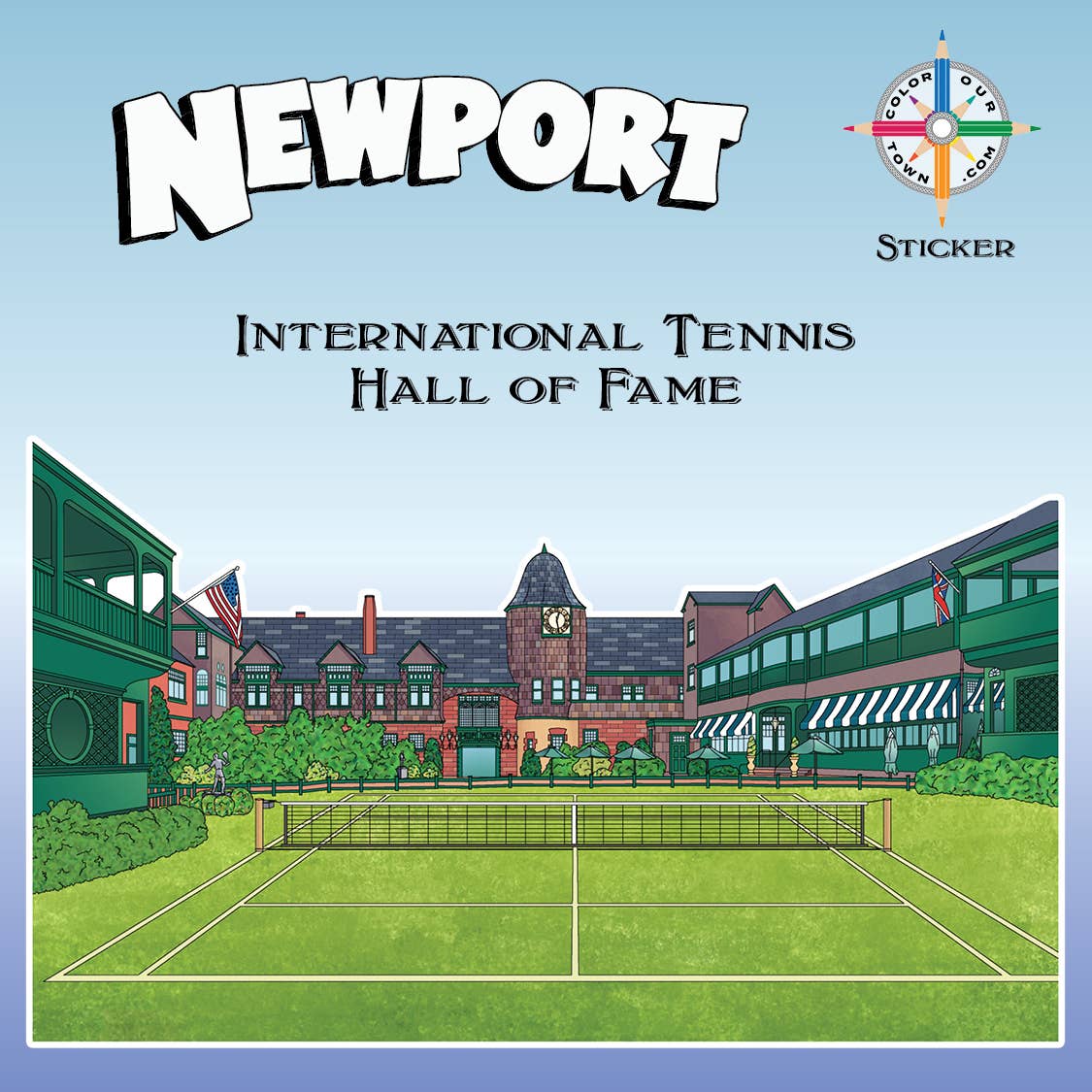 International Tennis Hall of Fame  Sticker