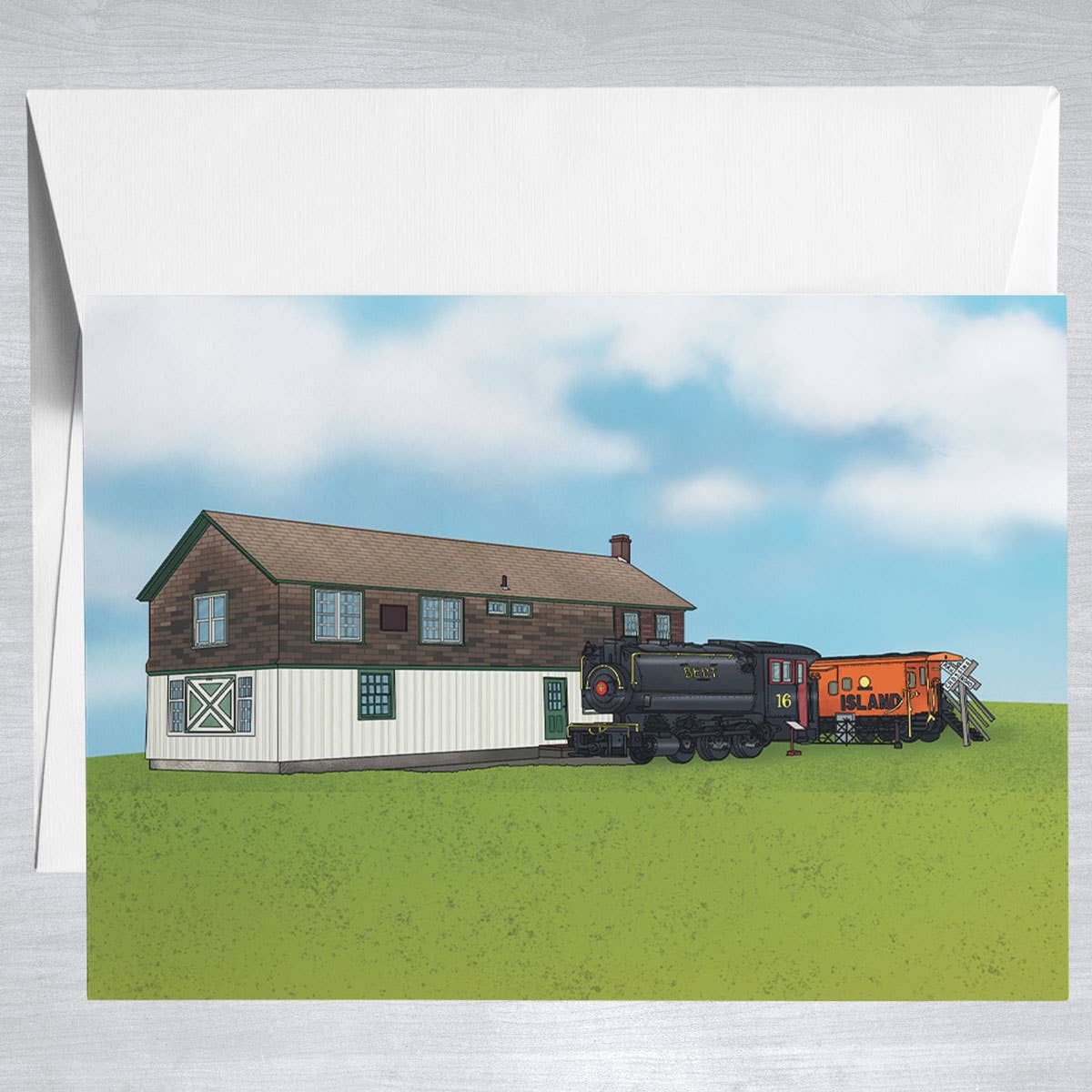 Long Island Railroad Museum RH  Greeting Card