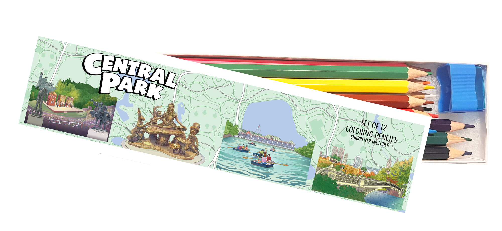 Central Park Coloring Pencil Set