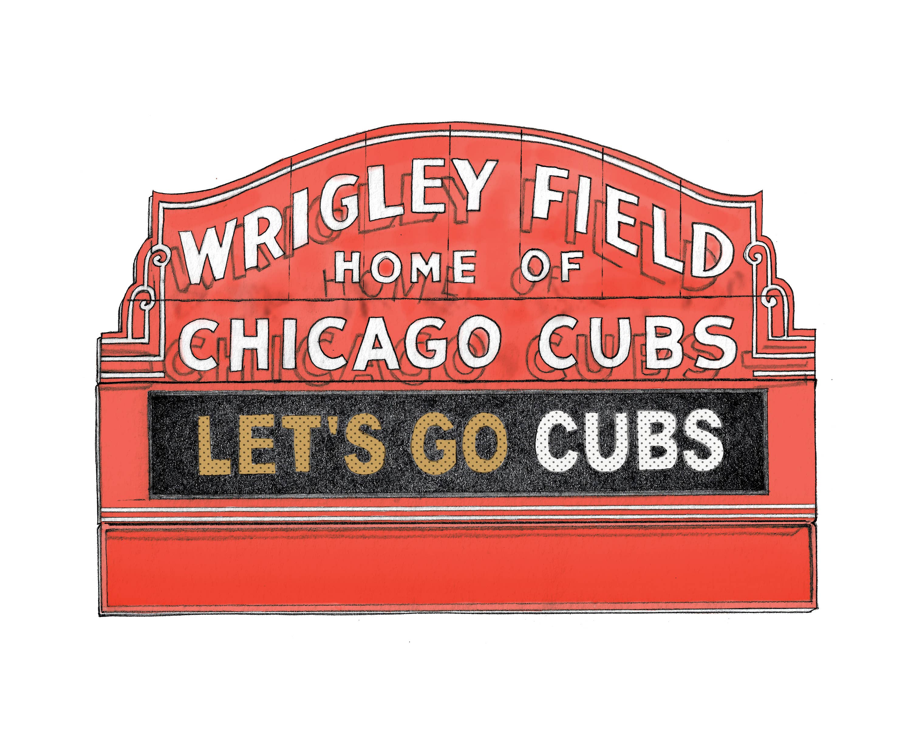 Wrigley Field  Art Print
