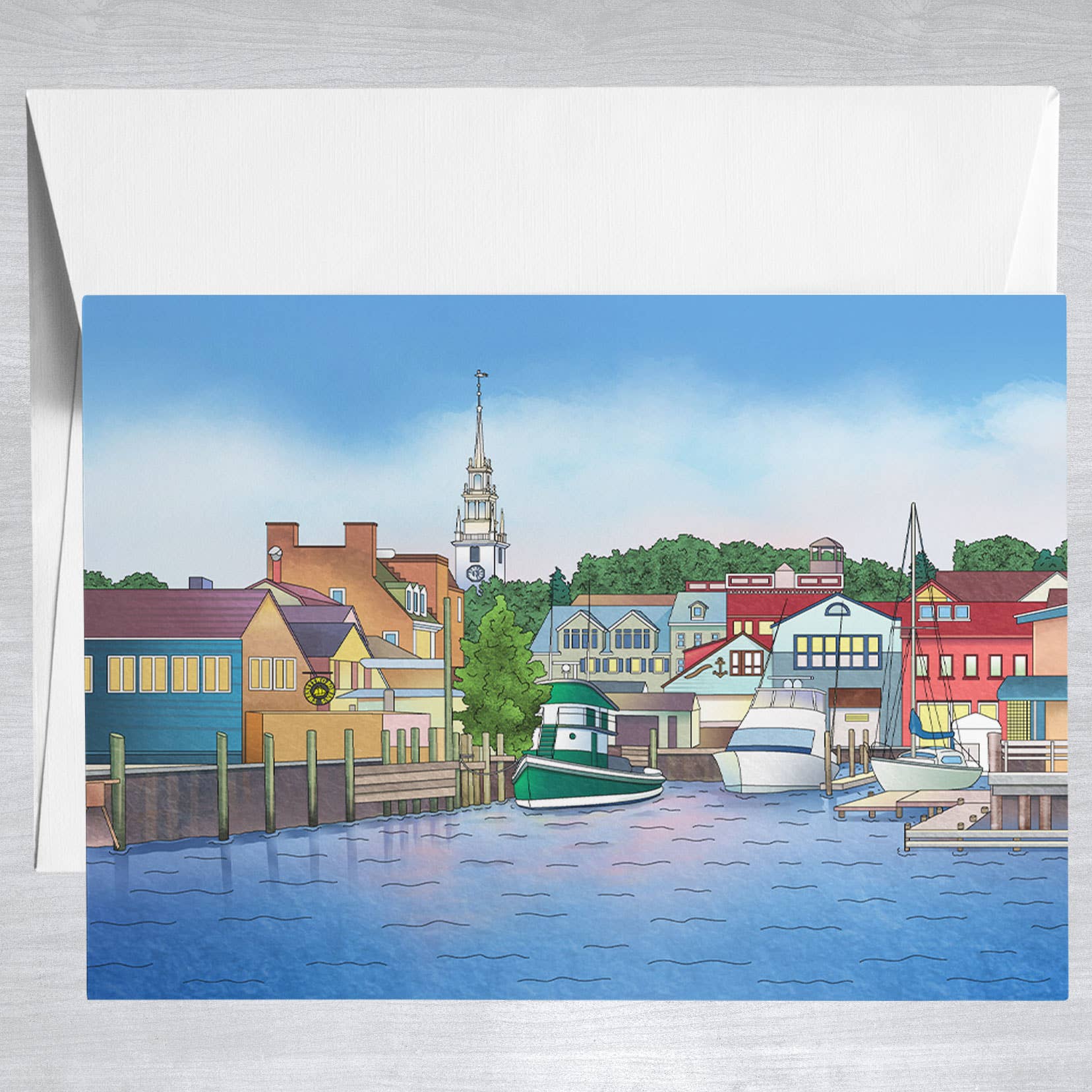Bowen's Wharf  Greeting Card