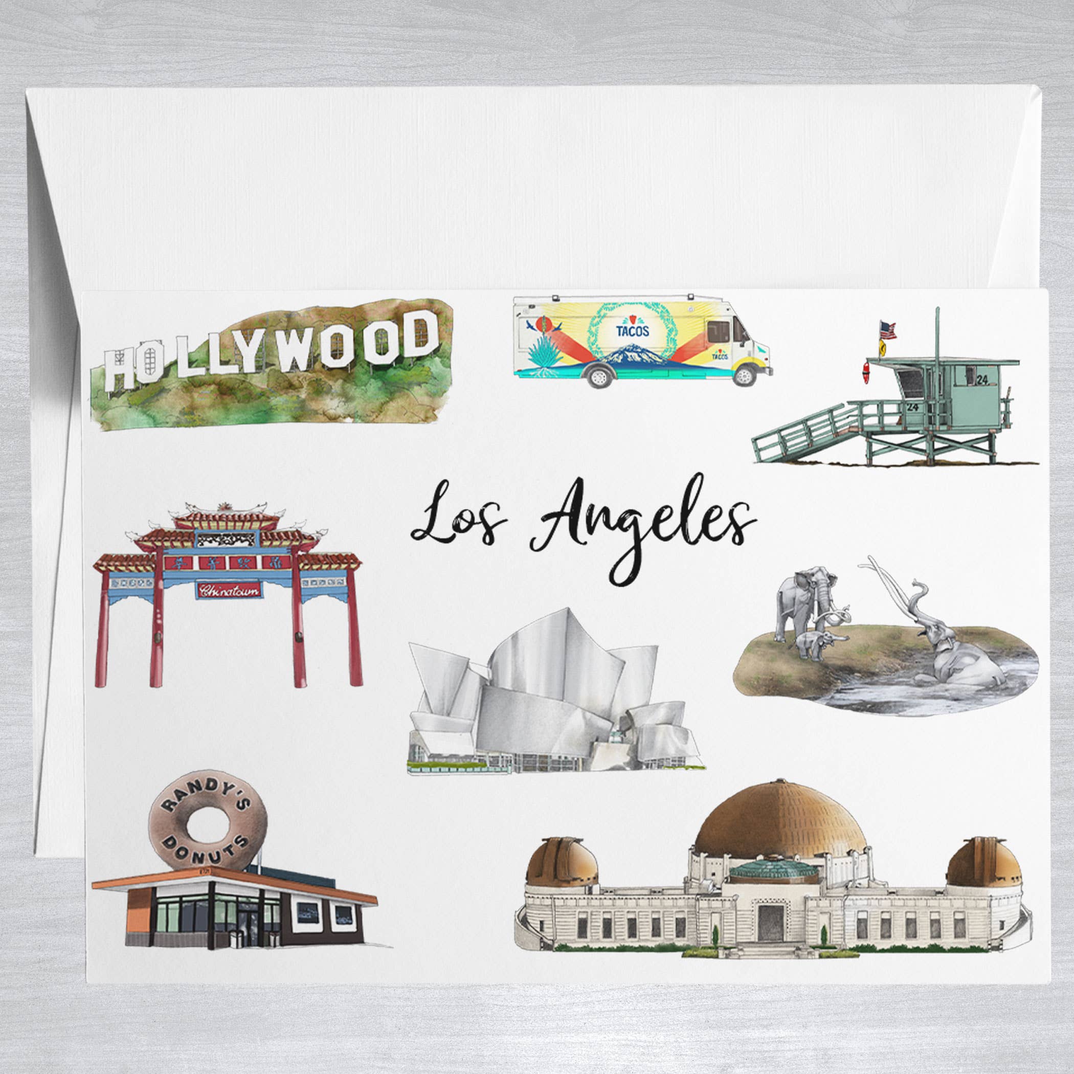 Los Angeles  Greeting Card