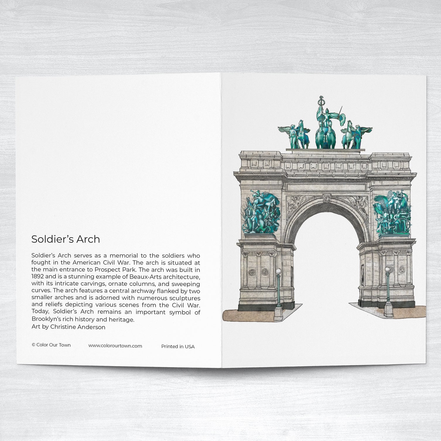 Soldier and Sailors Arch Greeting Card