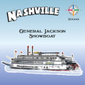 General Jackson Showboat  Sticker