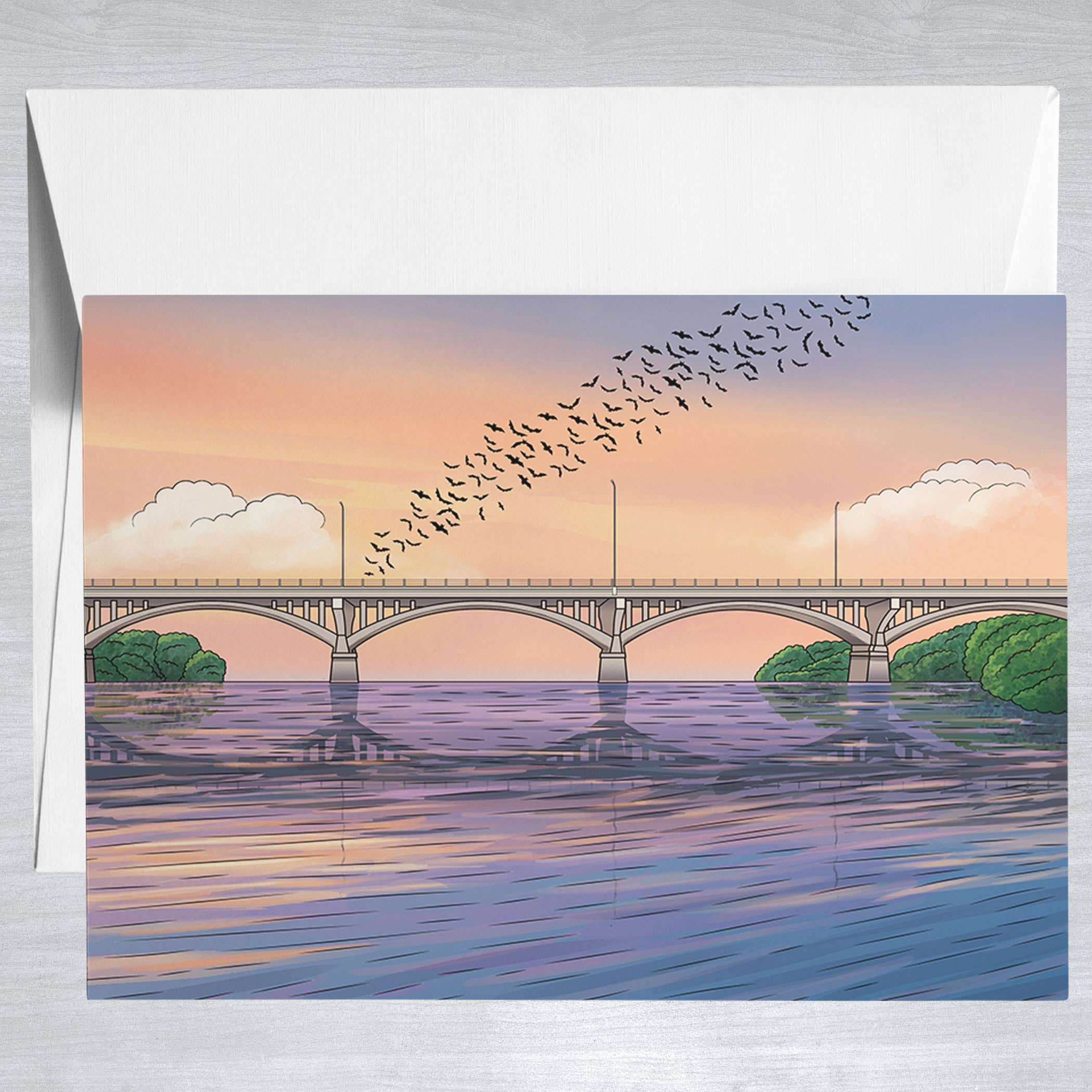 Congress Avenue Bridge  Greeting Card