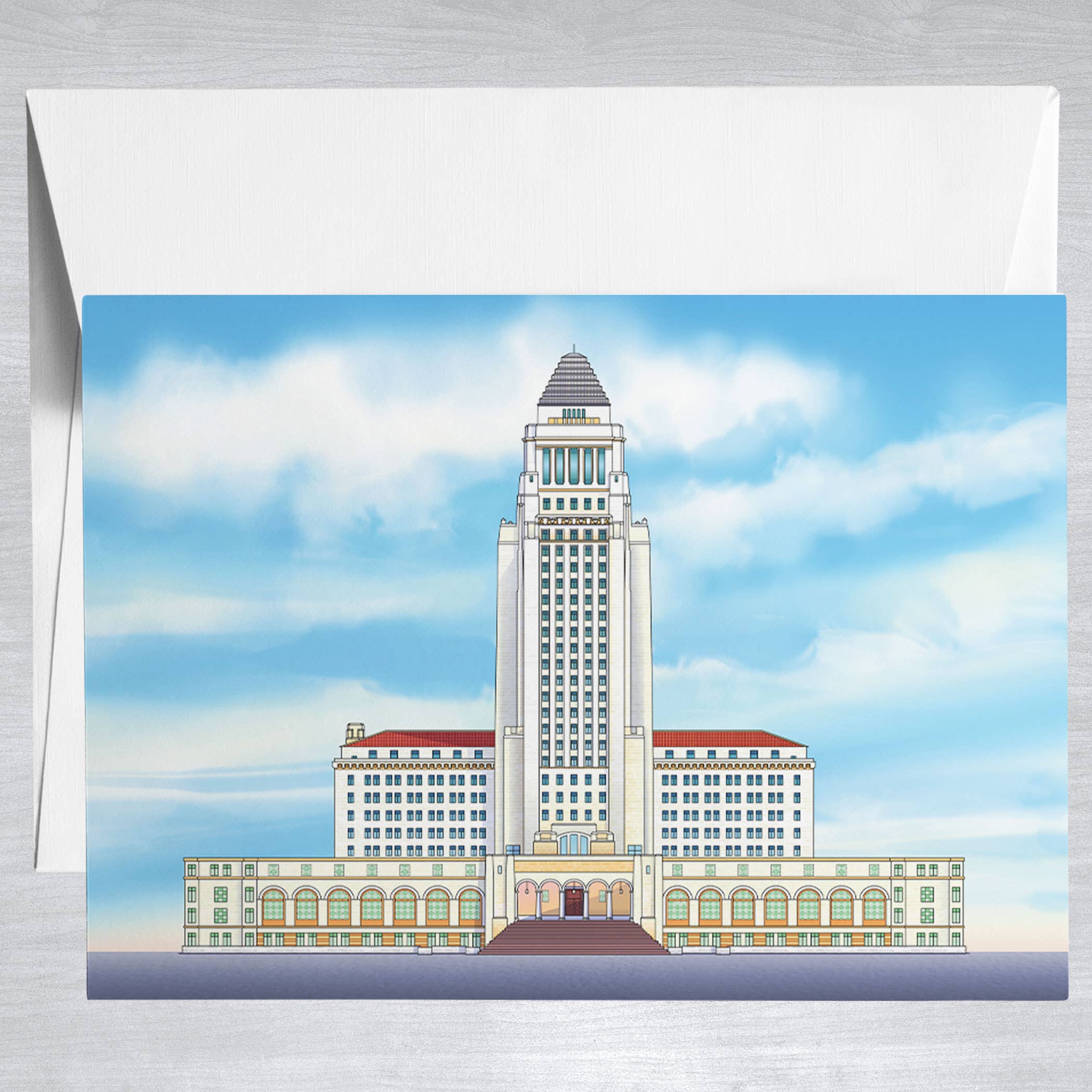 Los Angeles City Hall  Greeting Card