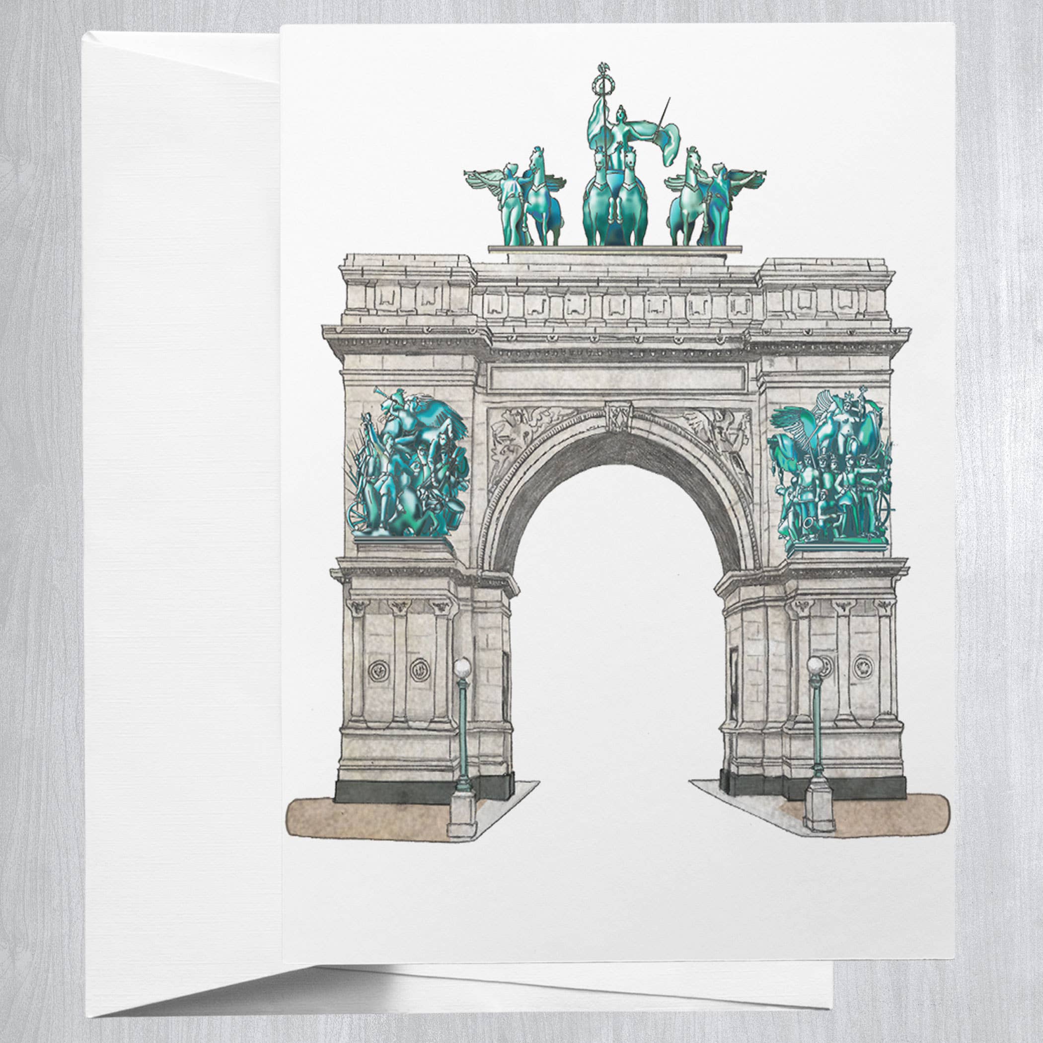 Soldier and Sailors Arch  Greeting Card