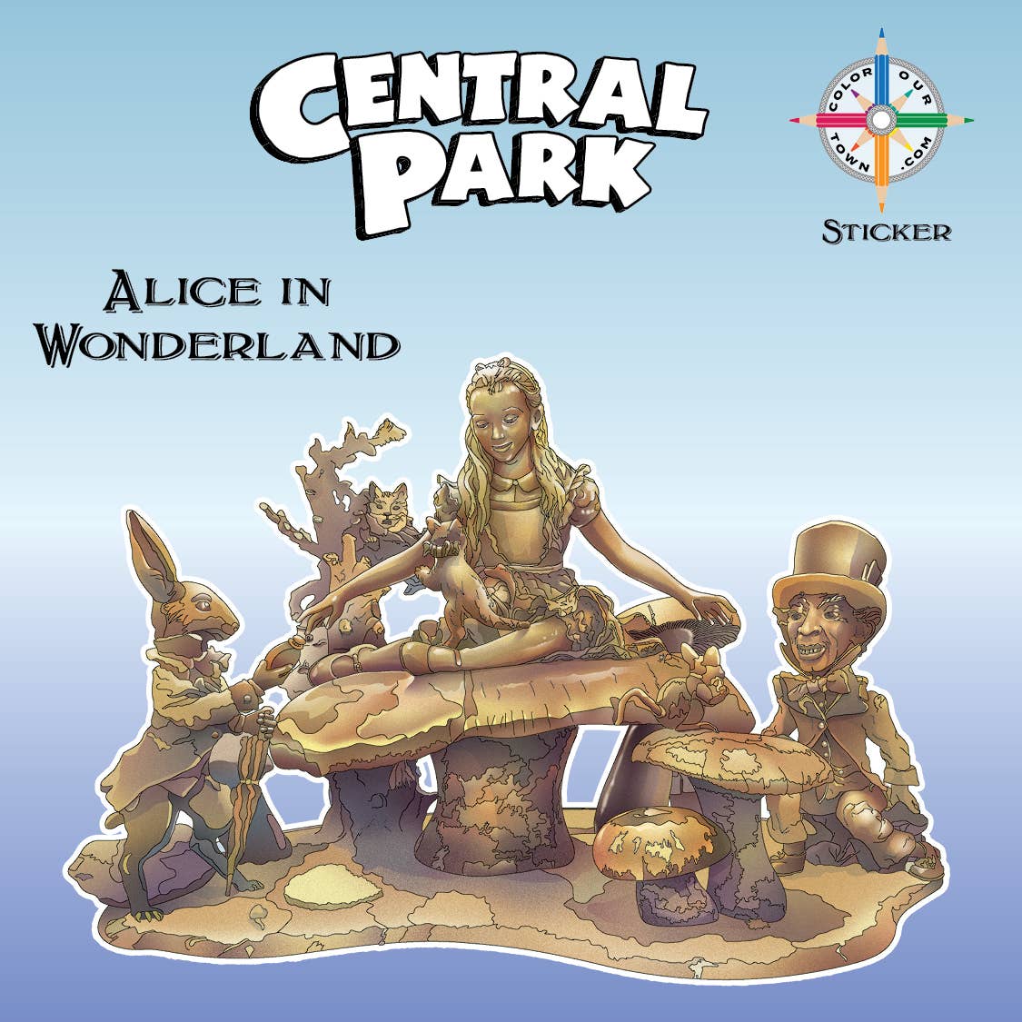 Alice in Wonderland  Sticker