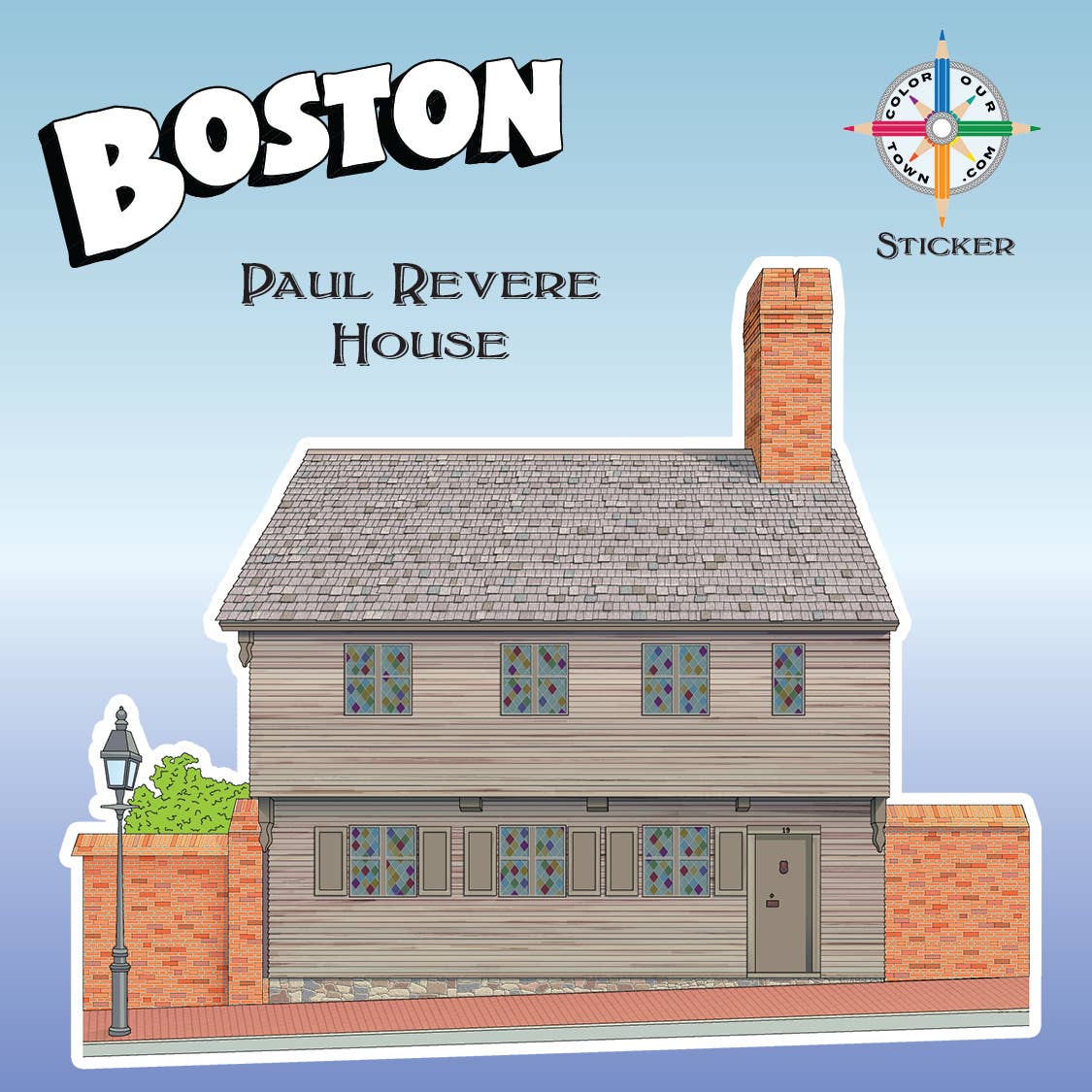 Paul Revere House  Sticker