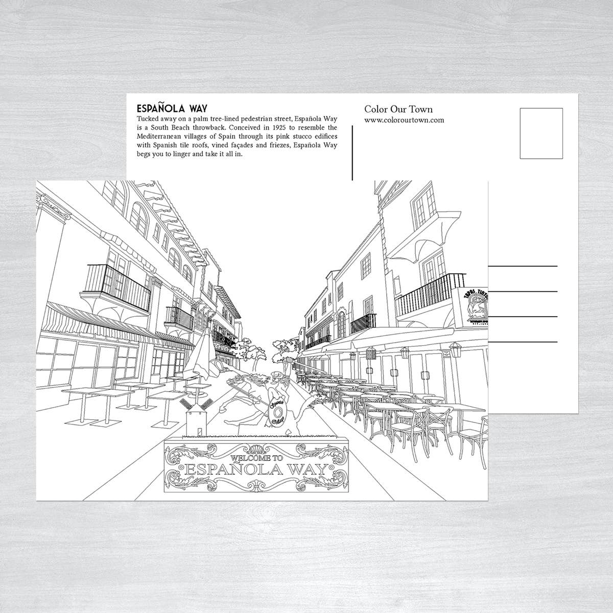 Miami Coloring Postcards