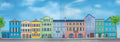 Rainbow Row  Greeting Card