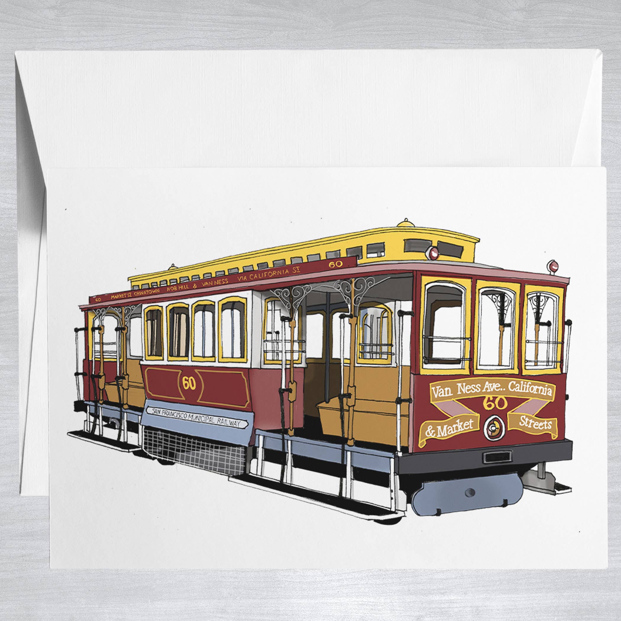 Cable Car  Greeting Card