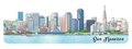 San Francisco Skyline  Sticker