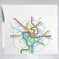 DC Metro  Greeting Card