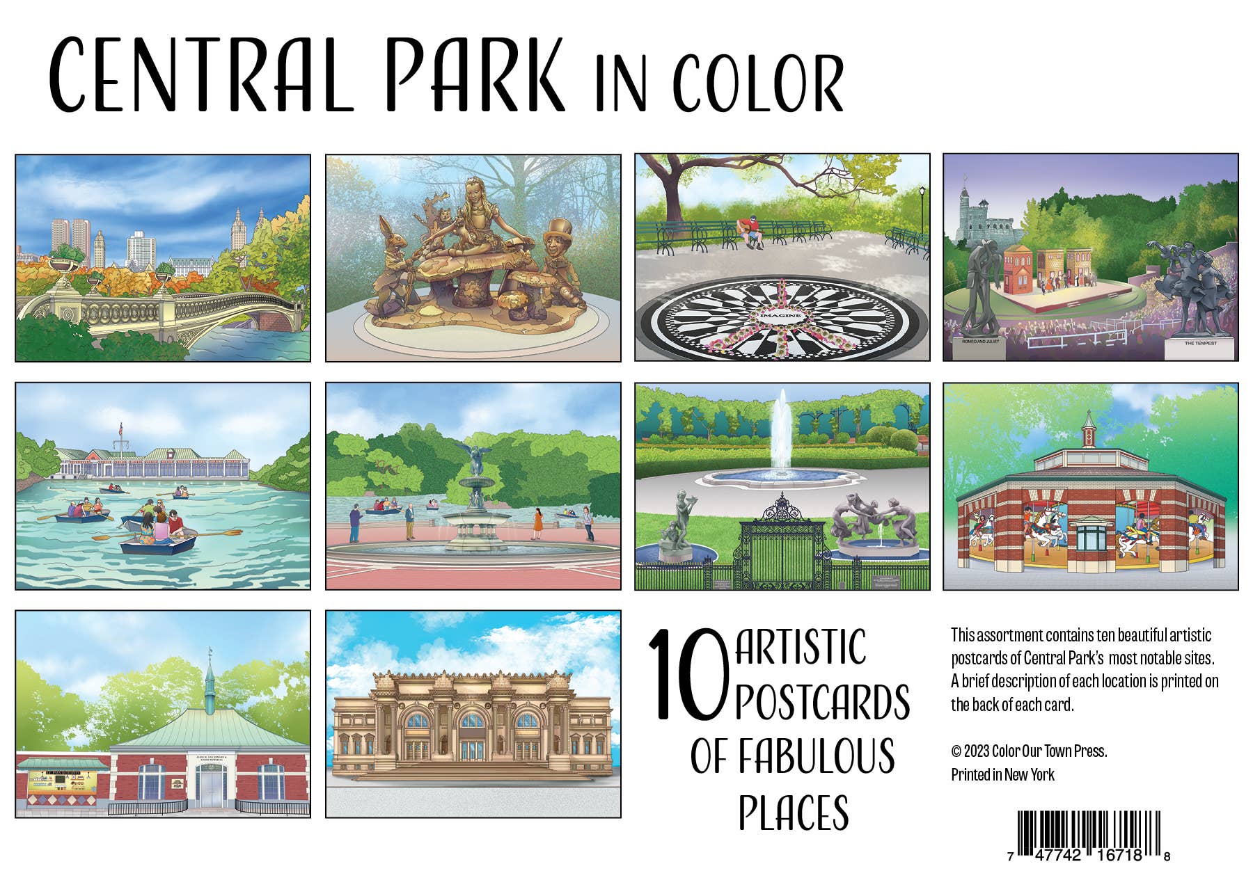 Central Park Postcards  NYC