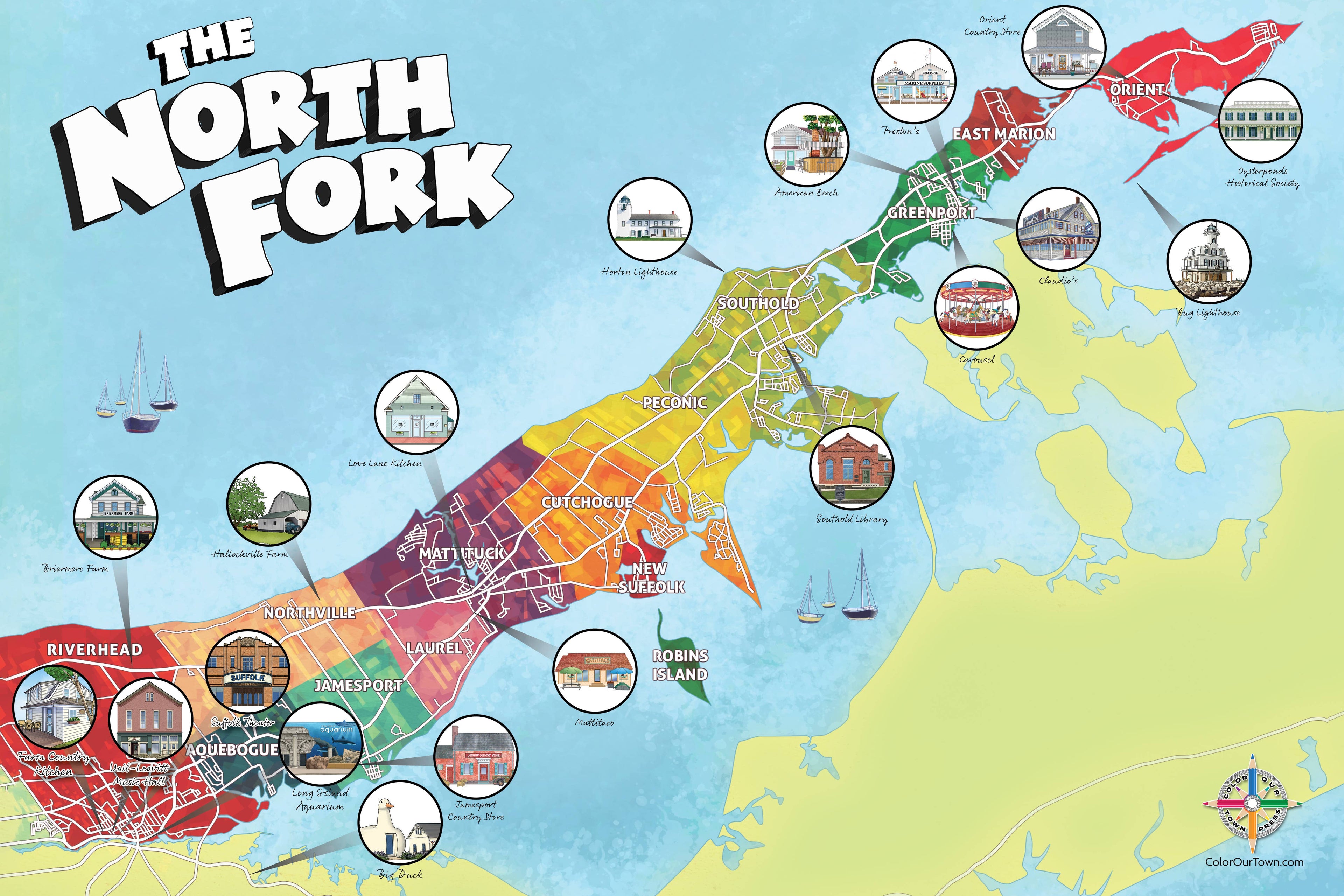 North Fork Map