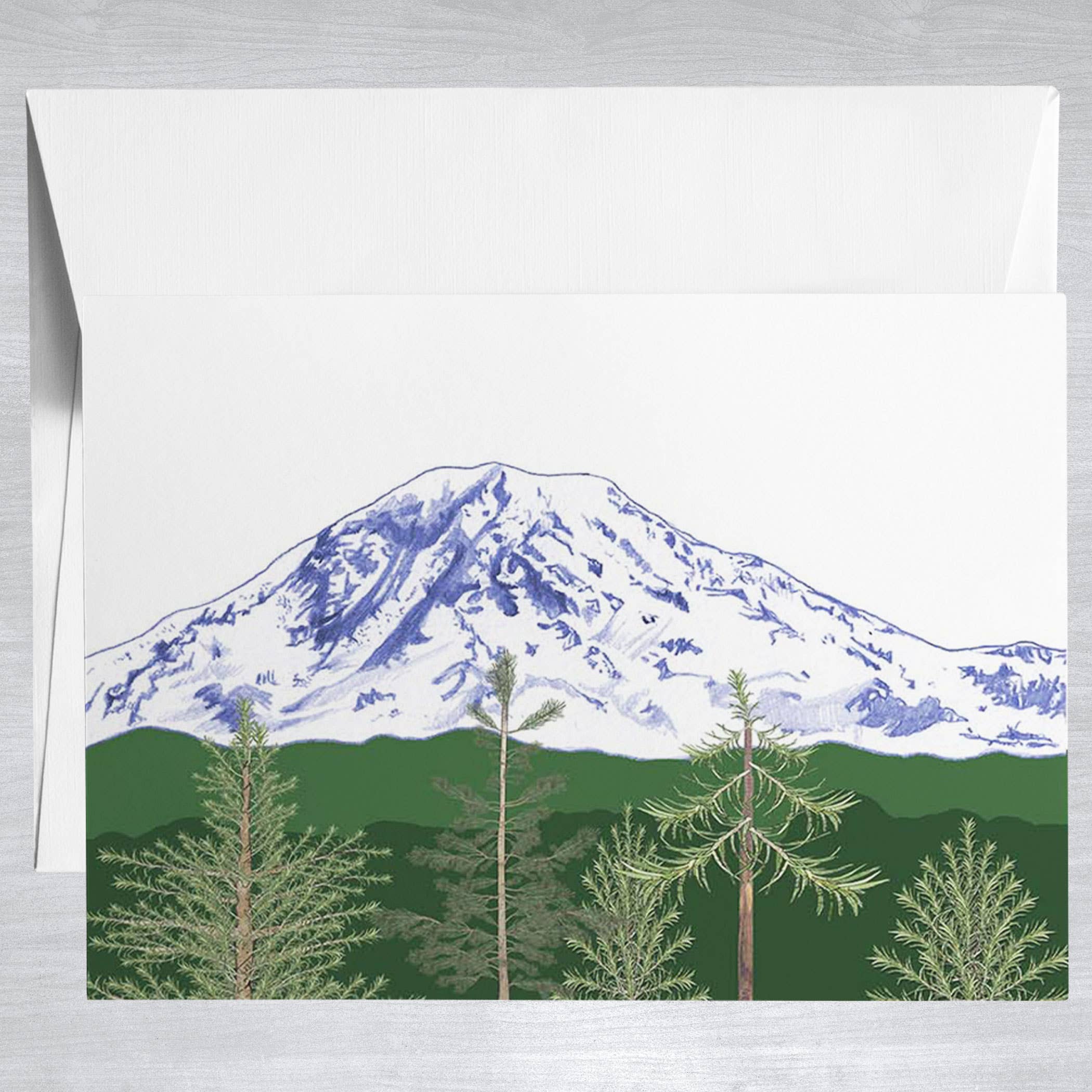 Mount Rainer  Greeting Card