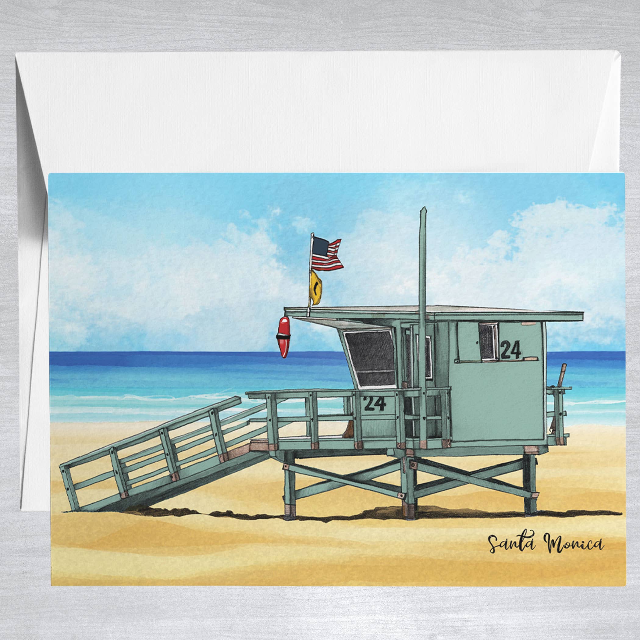 Santa Monica  Greeting Card