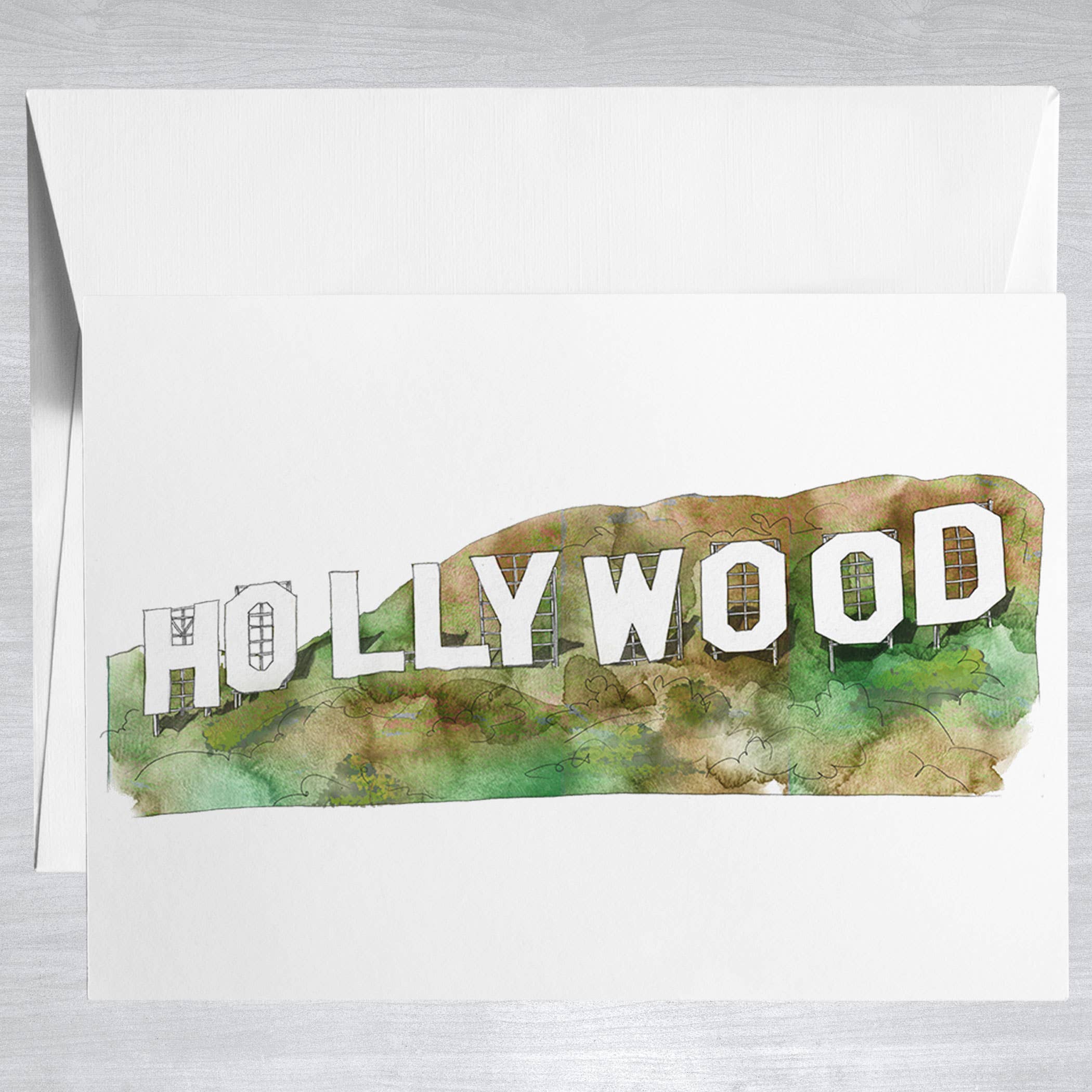 Hollywood Sign  Greeting Card