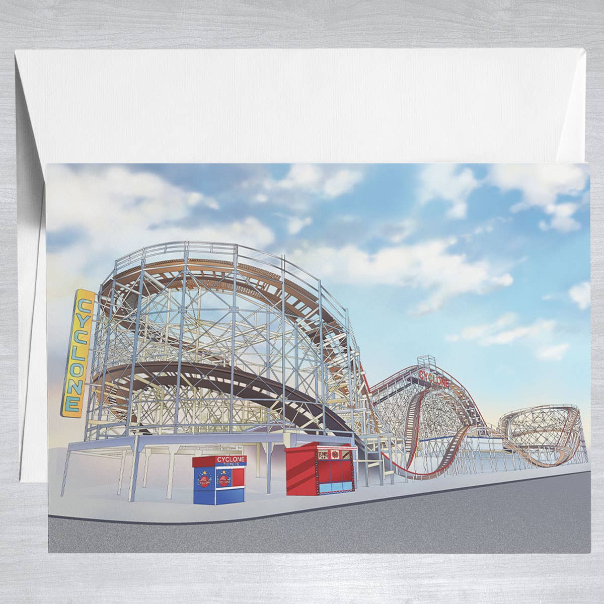 Coney Island Cyclone  Greeting Card