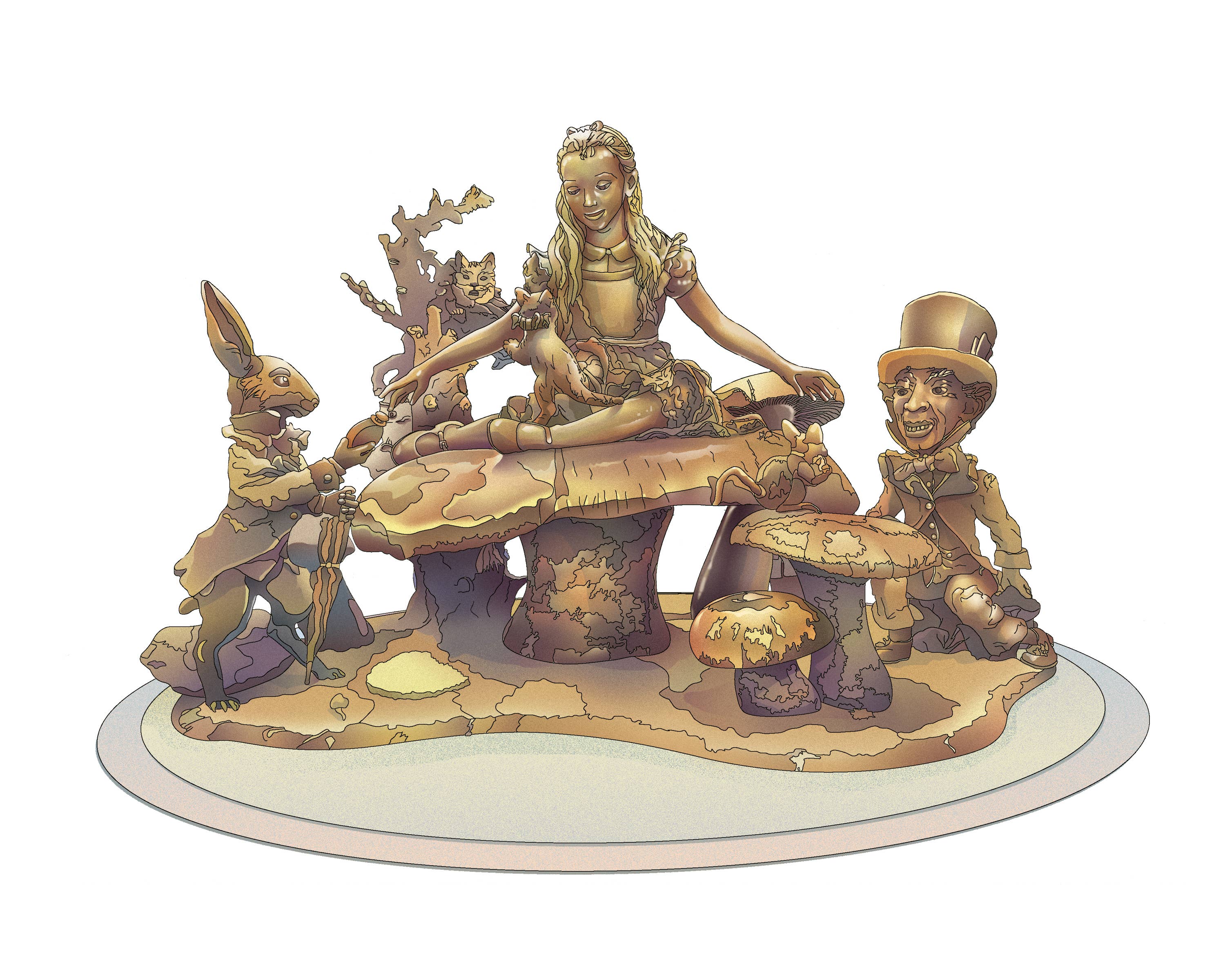 Alice in Wonderland  Art Print