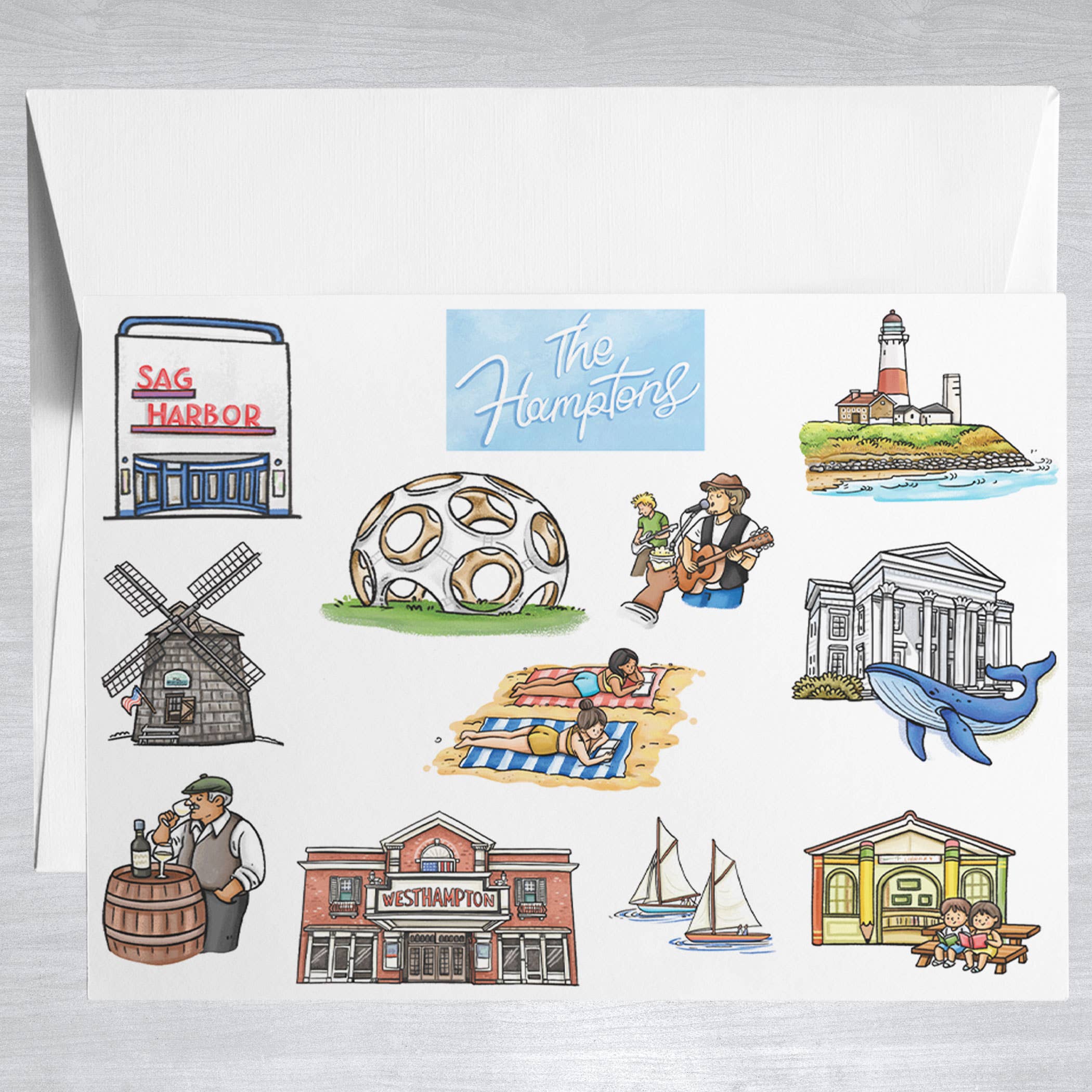 Hamptons  Greeting Card