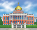 Massachusetts State House  Art Print