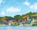 Boathouse Row  Art Print