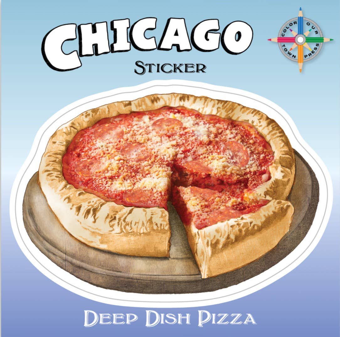 Chicago Deep Dish Pizza  Sticker