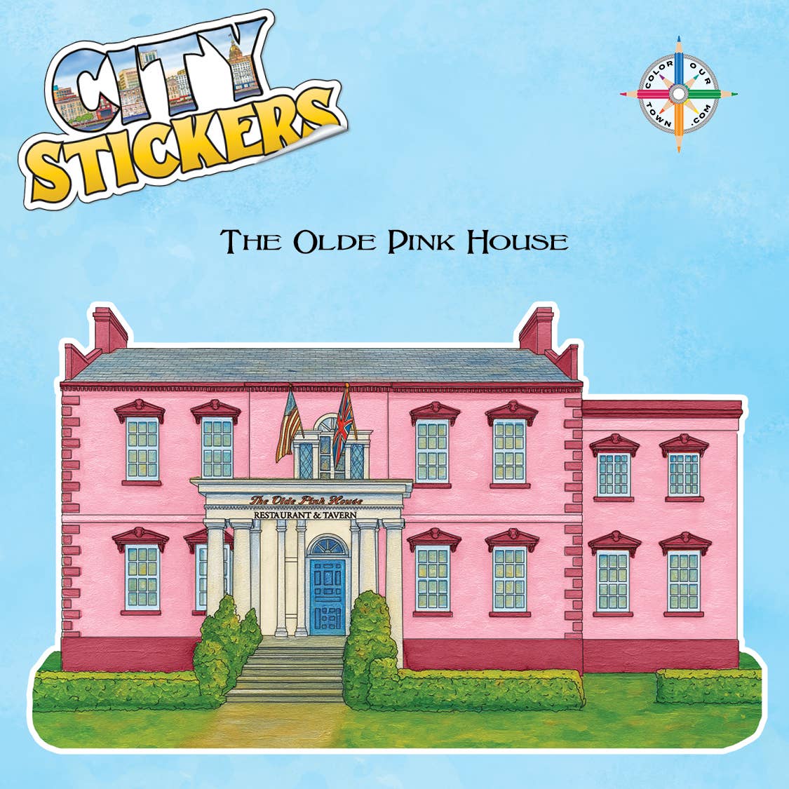 Olde Pink House  Sticker